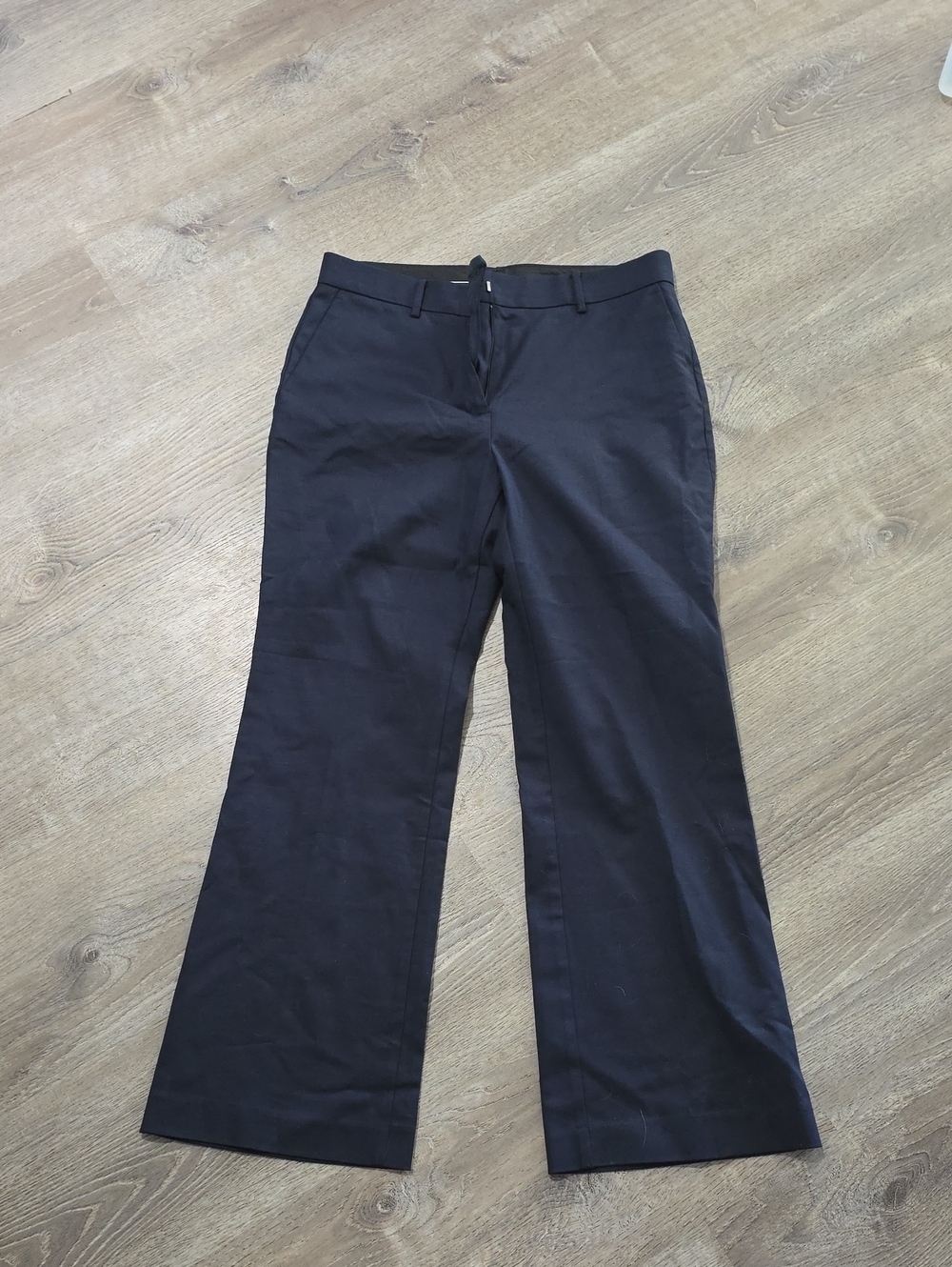 Ann Taylor Navy Wide-Leg Dress Pants